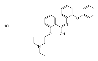 2-[2-(diethylamino)ethoxy]-N-(2-phenoxyphenyl)benzamide,hydrochloride结构式