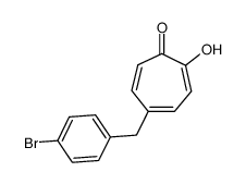 5-(4-bromobenzyl)-2-hydroxycyclohepta-2,4,6-trien-1-one Structure