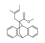 methyl 11-(2-methylbut-2-en-1-yl)-9,10-dihydro-9,10-ethanoanthracene-11-carboxylate Structure