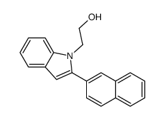 2-(2-naphthalen-2-ylindol-1-yl)ethanol结构式