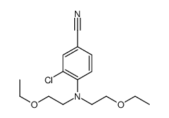 4-[双(2-乙氧基乙基)氨基]-3-氯苯甲腈结构式