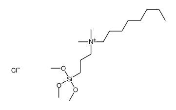 dimethyl-octyl-(3-trimethoxysilylpropyl)azanium,chloride结构式