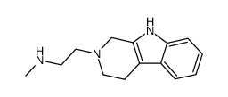 2-[β-methylaminoethyl]-1,2,3,4-tetrahydro-9H-pyrido[3,4-b]-indole Structure