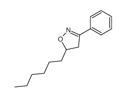 4-hexyl-3-phenyl-4,5-dihydroisoxazole结构式