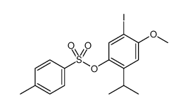 Phenol, 5-iodo-4-methoxy-2-(1-methylethyl)-, 1-(4-methylbenzenesulfonate) picture