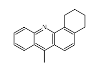 1,2,3,4-tetrahydro-7-methylbenz(c)acridine Structure