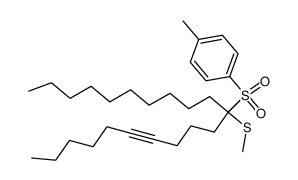 methyl(11-tosylhenicos-6-yn-11-yl)sulfane结构式