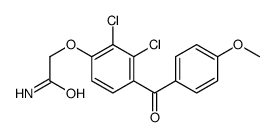 2-[2,3-dichloro-4-(4-methoxybenzoyl)phenoxy]acetamide Structure