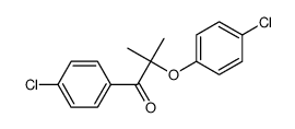 2-(4-chlorophenoxy)-1-(4-chlorophenyl)-2-methylpropan-1-one Structure