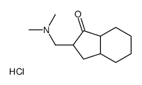 2-[(dimethylamino)methyl]-2,3,3a,4,5,6,7,7a-octahydroinden-1-one,hydrochloride Structure