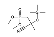 3-dimethoxyphosphoryl-2-methyl-2-trimethylsilyloxypropanenitrile结构式