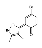 4-bromo-6-(3,4-dimethyl-2H-1,2-oxazol-5-ylidene)cyclohexa-2,4-dien-1-one Structure