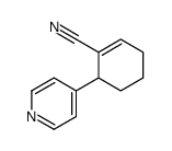 6-pyridin-4-ylcyclohexene-1-carbonitrile结构式