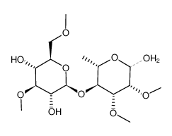 3,6-di-O-methyl-beta-glucopyranosyl-(1-4)-2,3-di-O-methyl-alpha-rhamnopyranose picture