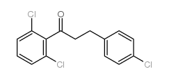 3-(4-CHLOROPHENYL)-2',6'-DICHLOROPROPIOPHENONE structure