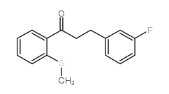 3-(3-FLUOROPHENYL)-2'-THIOMETHYLPROPIOPHENONE图片