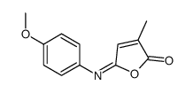 5-(4-methoxyphenyl)imino-3-methylfuran-2-one Structure