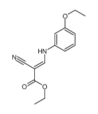 ethyl (E)-2-cyano-3-(3-ethoxyanilino)prop-2-enoate structure