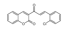 3-[3-(2-chlorophenyl)prop-2-enoyl]chromen-2-one Structure