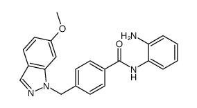 N-(2-aminophenyl)-4-[(6-methoxyindazol-1-yl)methyl]benzamide Structure