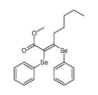 methyl 2,3-bis(phenylselanyl)oct-2-enoate Structure