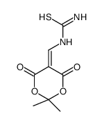 (2,2-dimethyl-4,6-dioxo-1,3-dioxan-5-ylidene)methylthiourea结构式