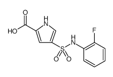 1H-Pyrrole-2-carboxylic acid, 4-[[(2-fluorophenyl)amino]sulfonyl]结构式