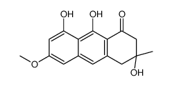 3,8,9-trihydroxy-6-methoxy-3-methyl-2,4-dihydroanthracen-1-one Structure