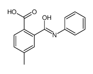 4-methyl-2-(phenylcarbamoyl)benzoic acid Structure