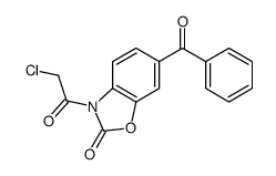 6-benzoyl-3-(2-chloroacetyl)-1,3-benzoxazol-2-one结构式