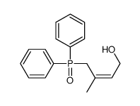 4-diphenylphosphoryl-3-methylbut-2-en-1-ol结构式