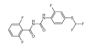 1-(2,6-difluorobenzoyl)-3-[4-(difluoromethylthio)-2-fluorophenyl]urea Structure