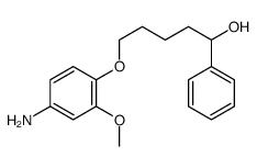 5-(4-amino-2-methoxyphenoxy)-1-phenylpentan-1-ol结构式