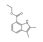 2,3-dimethyl-indole-7-carboxylic acid ethyl ester Structure