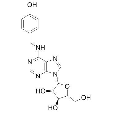 N6-(4-Hydroxybenzyl)adenosine structure