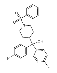 α,α-bis(4-fluorophenyl)-1-(phenylsulfonyl)-4-piperidinemethanol Structure