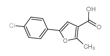 5-(4-chlorophenyl)-2-methylfuran-3-carboxylic acid structure