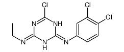 6-chloro-2-N-(3,4-dichlorophenyl)-4-N-ethyl-1,3,5-triazine-2,4-diamine结构式