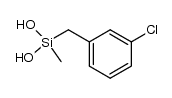 (3-chlorobenzyl)(methyl)silanediol Structure