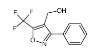 (3-phenyl-5-(trifluoromethyl)isoxazol-4-yl)methanol Structure