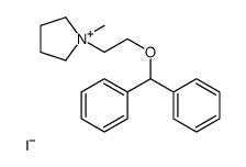 1-(2-benzhydryloxyethyl)-1-methylpyrrolidin-1-ium,iodide Structure