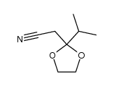 2-(2-isopropyl-1,3-dioxolan-2-yl)acetonitrile Structure