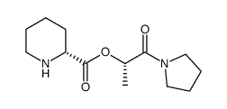 (1S)-1-methyl-2-oxo-2-tetrahydro-1H-pyrrolylethyl hexahydro-2-pyridinecarboxylate Structure