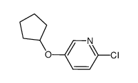 2-chloro-5-cyclopentyloxypyridine结构式