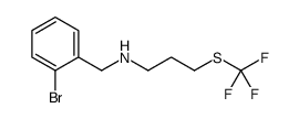 N-(2-Bromobenzyl)-3-[(trifluoromethyl)sulfanyl]-1-propanamine Structure