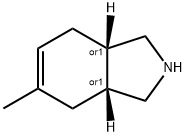 (3aS,7aR)-5-methyl-2,3,3a,4,7,7a-hexahydro-1H-isoindole结构式