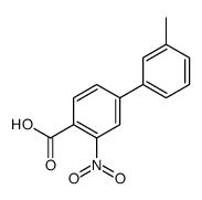 4-(3-methylphenyl)-2-nitrobenzoic acid结构式