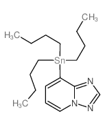 8-Tributylstannyl[1,2,4]triazolo[1,5-a]pyridine结构式