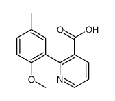 2-(2-methoxy-5-methylphenyl)pyridine-3-carboxylic acid结构式