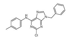 9-benzyl-2-chloro-N-(4-methylphenyl)purin-6-amine Structure